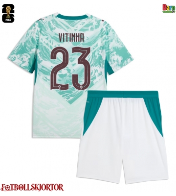 Portugal Vitinha #23 Borta Kläder Barn VM 2026 Kortärmad (+ Korta byxor)